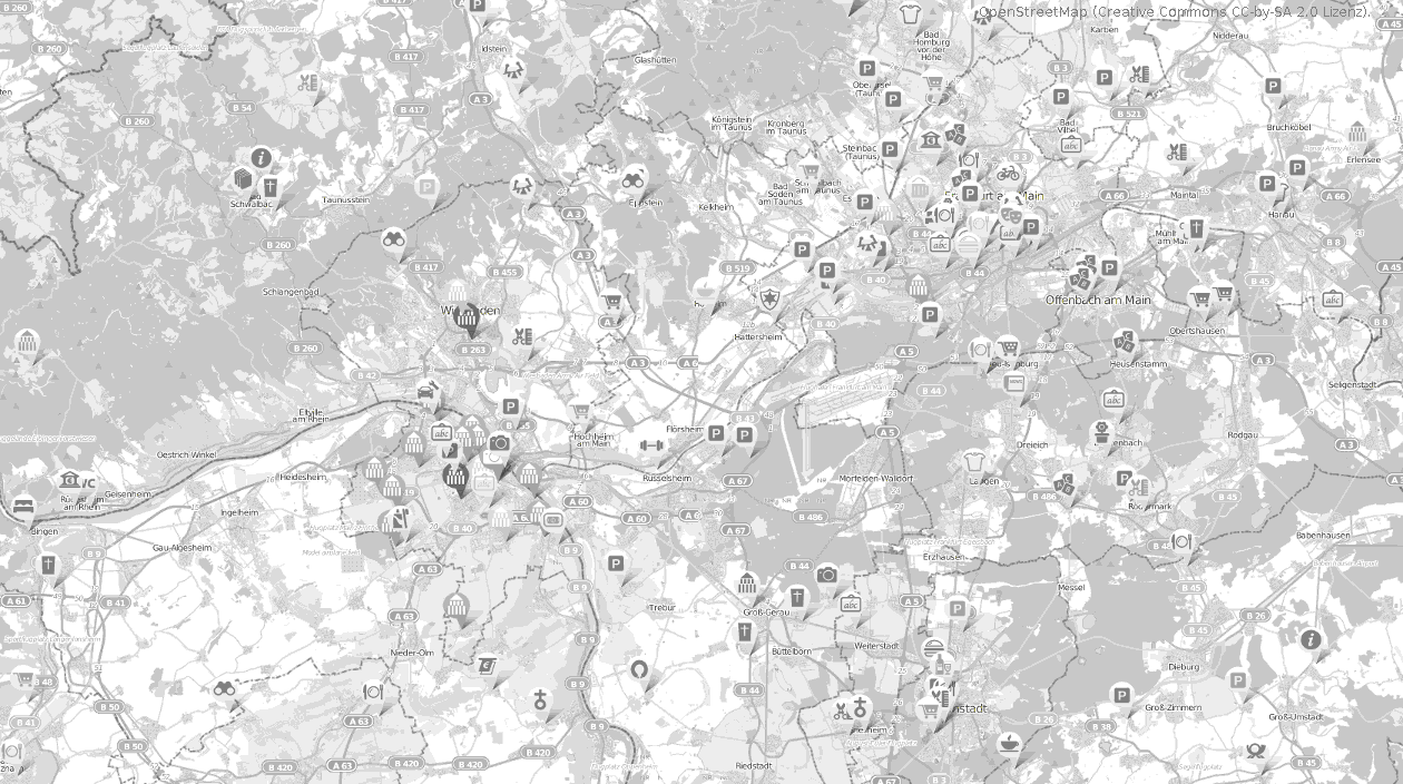 Hintergrundbild Landkarte